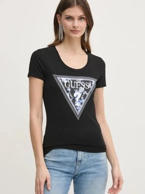 Guess t-shirt damski kolor czarny W5RI00 J1314