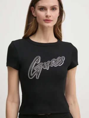 Guess t-shirt damski kolor czarny W5RI68 KA0H1