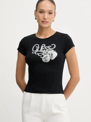 Guess t-shirt damski kolor czarny W5YI29 K49A1