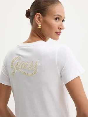 Guess t-shirt damski kolor czerwony