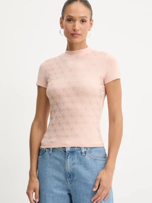 Guess t-shirt damski kolor pomarańczowy W4BI26 J1314