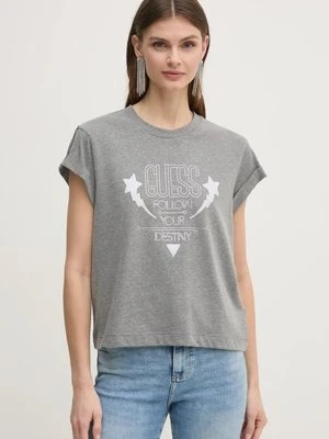 Guess t-shirt damski kolor szary W5RI06 I3Z14