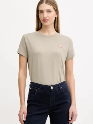 Guess t-shirt damski kolor zielony W2YI44 J1314