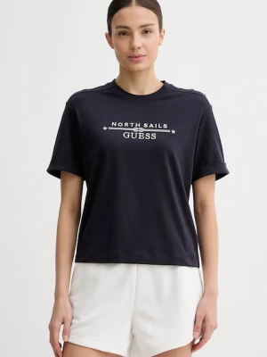 Guess T-shirt damski X NORTH SAILS