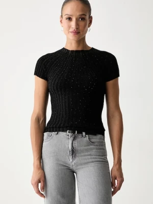 Guess T-shirt damski z wiskozą