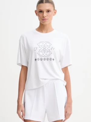 Zdjęcie produktu Guess T-shirt damski z wiskozy GABI