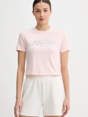 Guess t-shirt damski z wiskozy LEONA