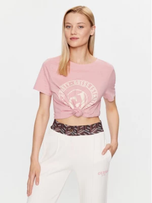 Guess T-Shirt Debora V3YI07 I3Z14 Różowy Regular Fit