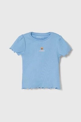 Guess t-shirt dziecięcy kolor niebieski K4YI14 KBZP4