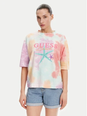 Guess T-Shirt E5GI00 K8G01 Kolorowy Oversize