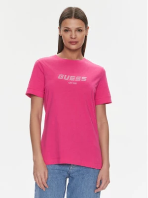 Guess T-Shirt Eleanora V4RI10 K8HM4 Różowy Regular Fit