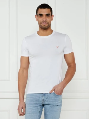 GUESS T-shirt | Extra slim fit biały