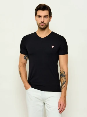 GUESS T-shirt | Extra slim fit czarny