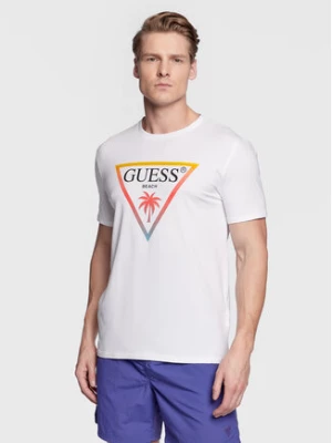 Guess T-Shirt F3GI02 J1314 Biały Slim Fit