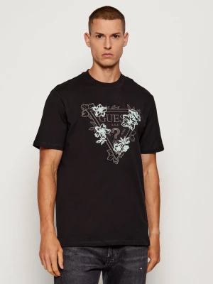 GUESS T-shirt Flower | Regular Fit czarny