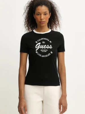 Guess t-shirt GALA damski kolor czarny V5BI03 J1314