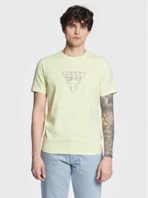 Guess T-Shirt Geo Triangle M3GI23 J1314 Zielony Slim Fit