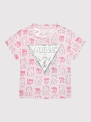 Guess T-Shirt H1YT00 K6YW1 Różowy Regular Fit