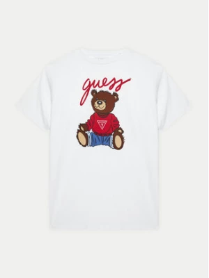 Guess T-Shirt H4BJ06 I3Z14 Biały Regular Fit