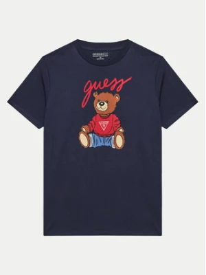 Guess T-Shirt H4BJ06 I3Z14 Granatowy Regular Fit