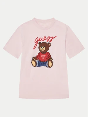 Guess T-Shirt H4BJ06 I3Z14 Różowy Regular Fit