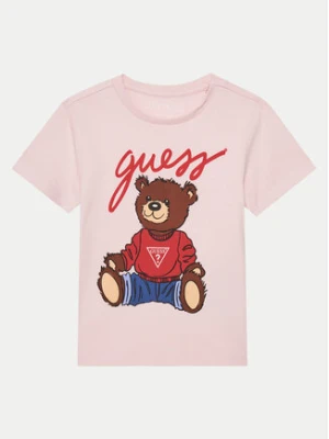 Guess T-Shirt H4BT01 I3Z14 Różowy Regular Fit