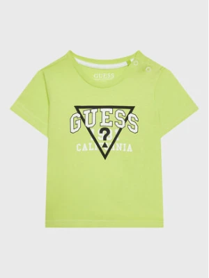 Guess T-Shirt I3RI03 K8HM0 Zielony Regular Fit