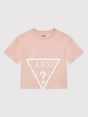 Guess T-Shirt J2YI38 K8HM0 Różowy Regular Fit