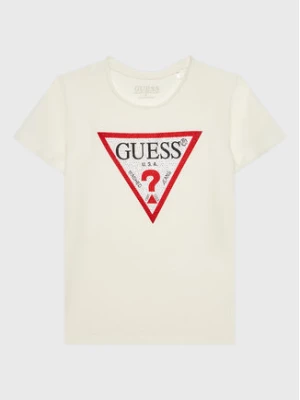 Guess T-Shirt J2YI51 K6YW1 Écru Regular Fit