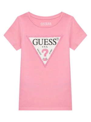 Guess T-Shirt J2YI51 K6YW1 Różowy Regular Fit