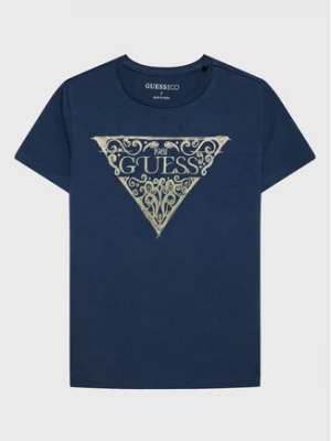 Guess T-Shirt J3GI01 K6YW3 Niebieski Regular Fit
