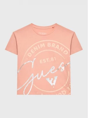 Guess T-Shirt J3GI10 K6YW1 Różowy Regular Fit
