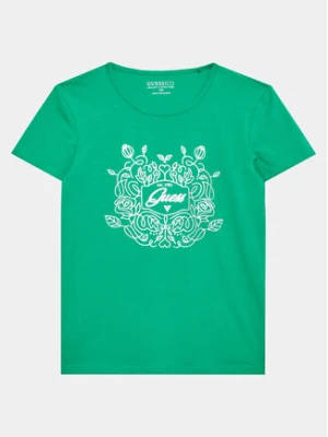 Guess T-Shirt J3GI20 K6YW1 Zielony Regular Fit