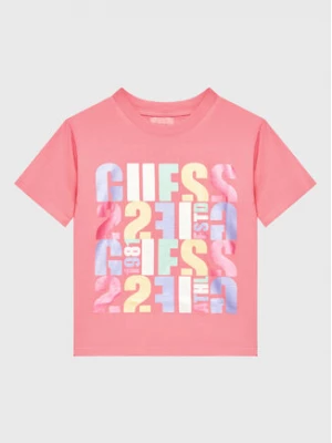 Guess T-Shirt J3GI32 I3Z14 Różowy Boxy Fit