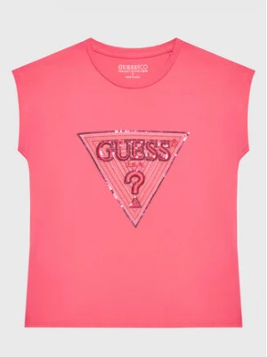 Guess T-Shirt J3GI33 K6YW1 Różowy Boxy Fit