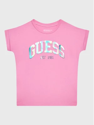 Guess T-Shirt J3RI33 K6YW1 Różowy Regular Fit