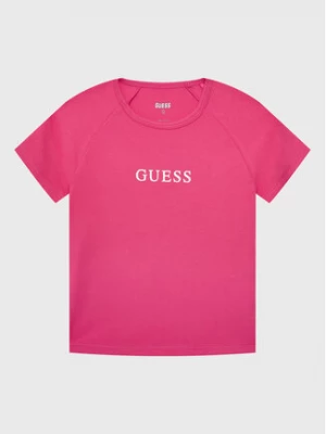 Guess T-Shirt J3RI34 KABR0 Różowy Regular Fit