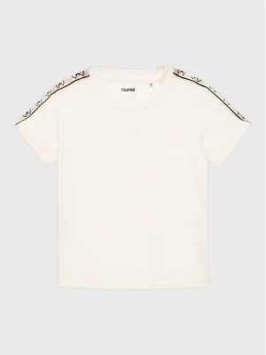 Guess T-Shirt J3RI47 I3Z14 Écru Regular Fit Kremowy