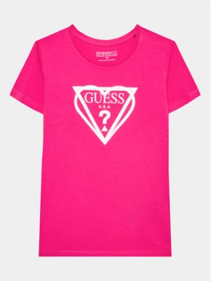 Guess T-Shirt J3YI02 K6YW4 Różowy Regular Fit