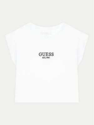 Guess T-Shirt J4BI34 J1314 Biały Boxy Fit