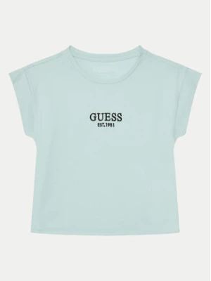 Guess T-Shirt J4BI34 J1314 Błękitny Boxy Fit