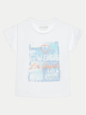 Guess T-Shirt J4GI08 K6YW4 Biały Regular Fit