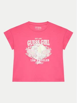 Guess T-Shirt J4GI24 K6YW4 Różowy Boxy Fit