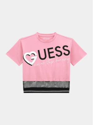 Guess T-Shirt J4RI30 K6YW4 Różowy Regular Fit