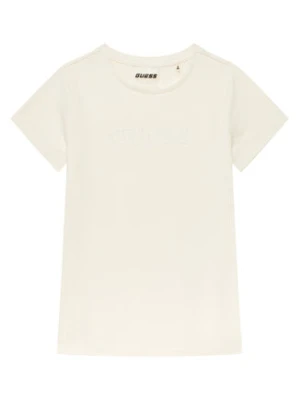 Guess T-Shirt J4RI49 J1314 Beżowy Regular Fit