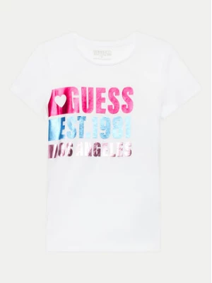 Guess T-Shirt J4YI00 K6YW4 Biały Regular Fit