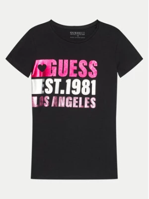 Guess T-Shirt J4YI00 K6YW4 Czarny Regular Fit