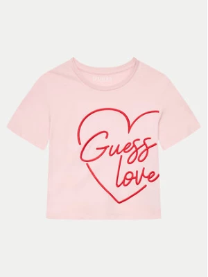 Guess T-Shirt J4YI06 K8HM4 Różowy Boxy Fit