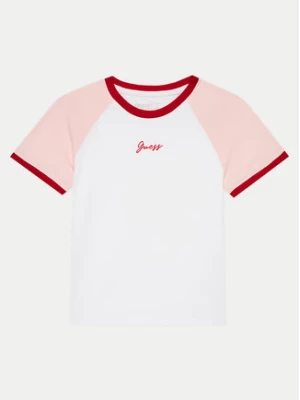 Guess T-Shirt J4YI15 K6YW4 Biały Boxy Fit