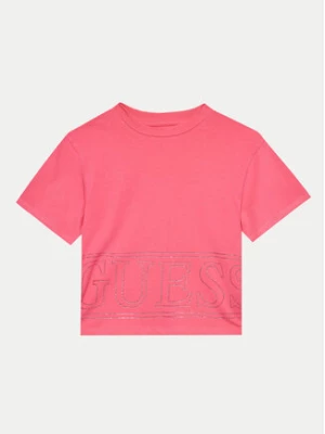 Guess T-Shirt J4YI17 K6YW4 Różowy Boxy Fit